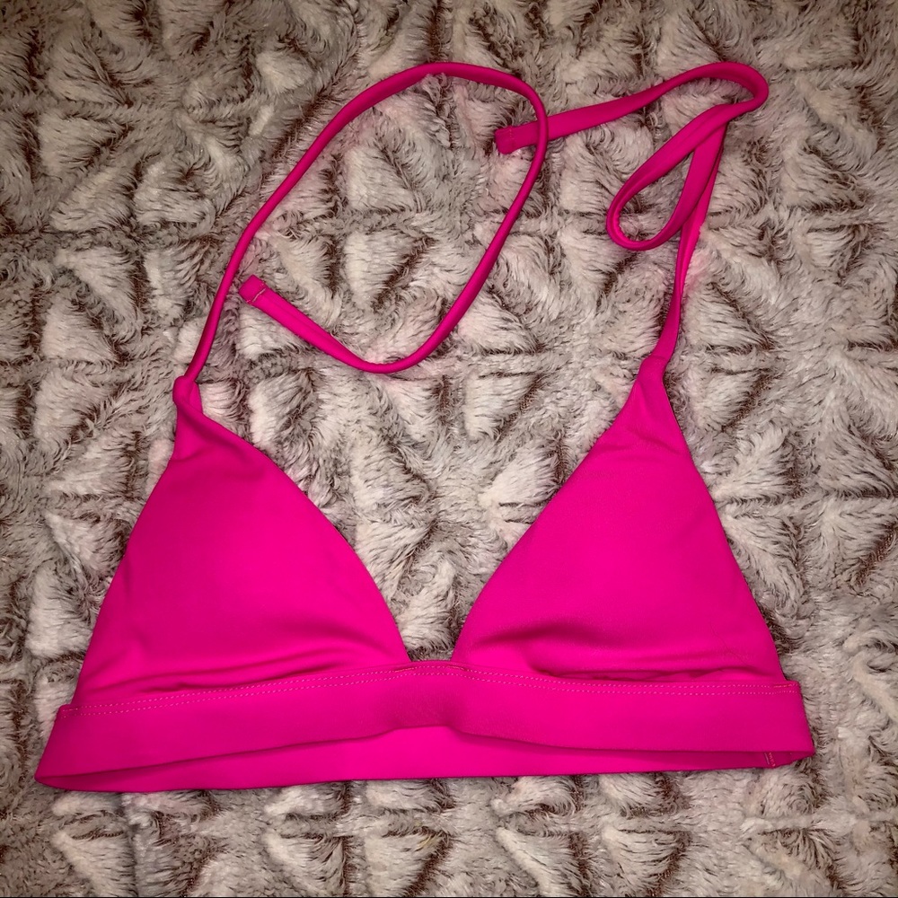 Hot pink bikini top